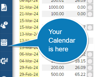 Calendar eCashbooks Calendar